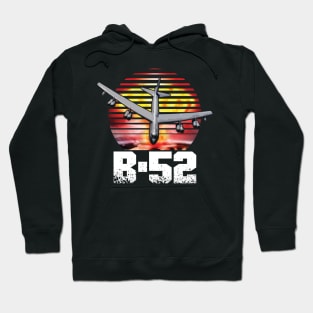 B52 Bomber  Airforce Pilot Gift Modern Warbird Vietnam Korea War Hoodie